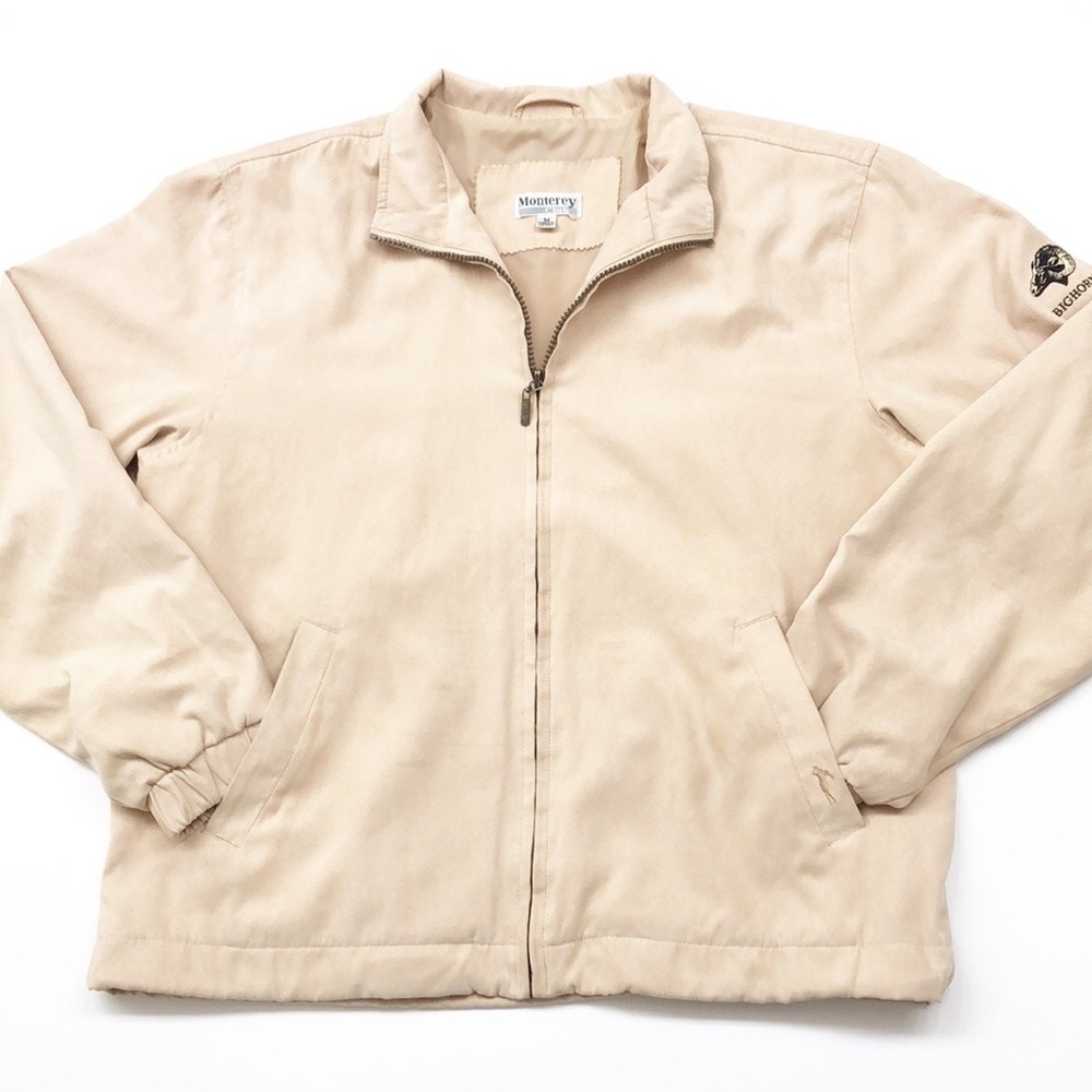 Monterey Club tan zip up jacket